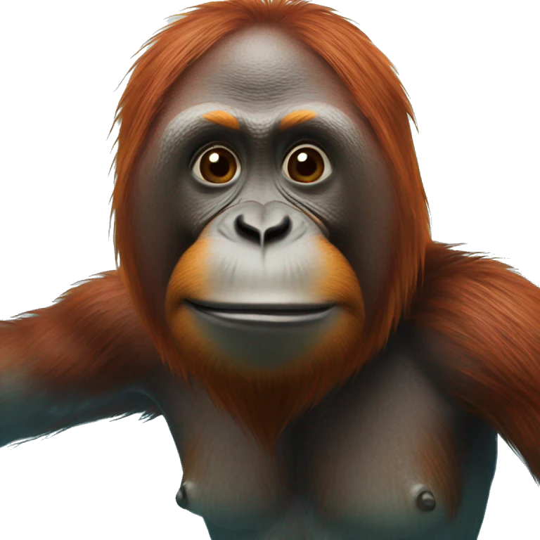 orangutan swimming  emoji