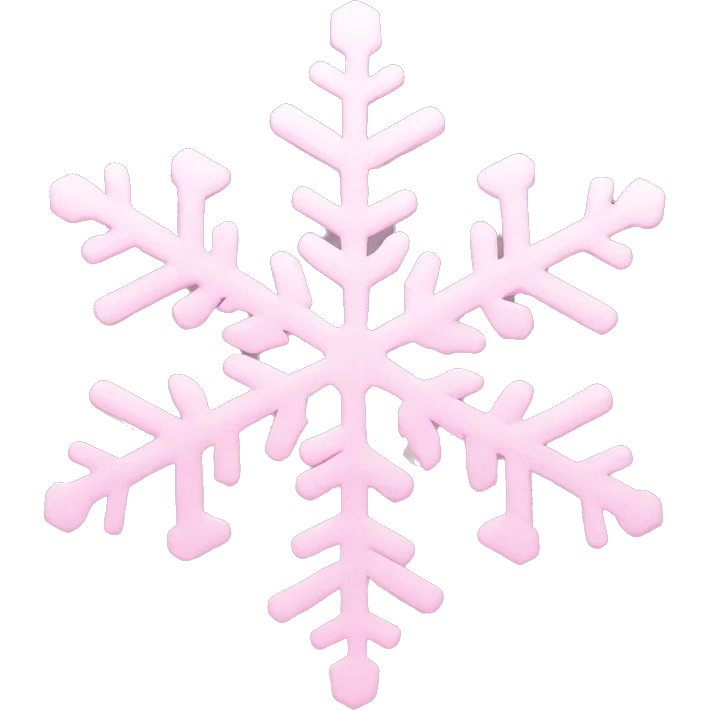 pastel pink snowflake  emoji