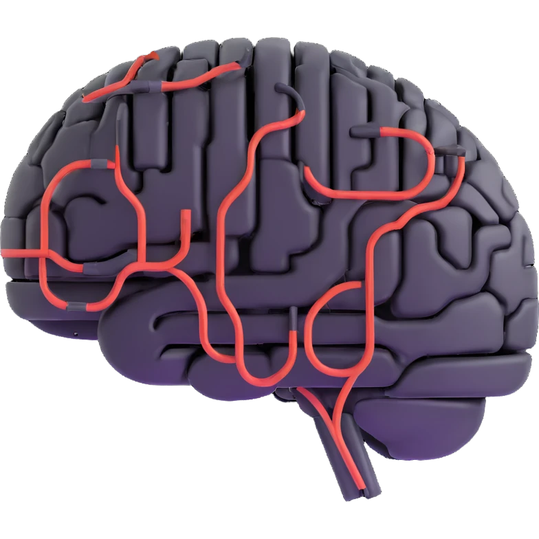 AI brain with circuits emoji