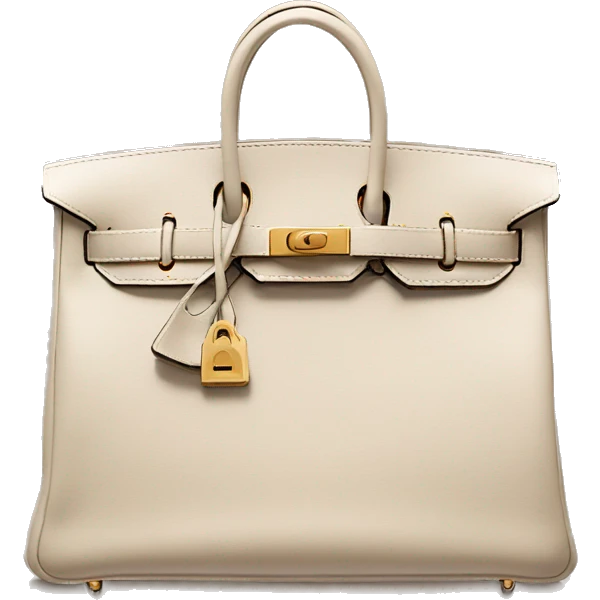 A Hermes birkin beige  emoji