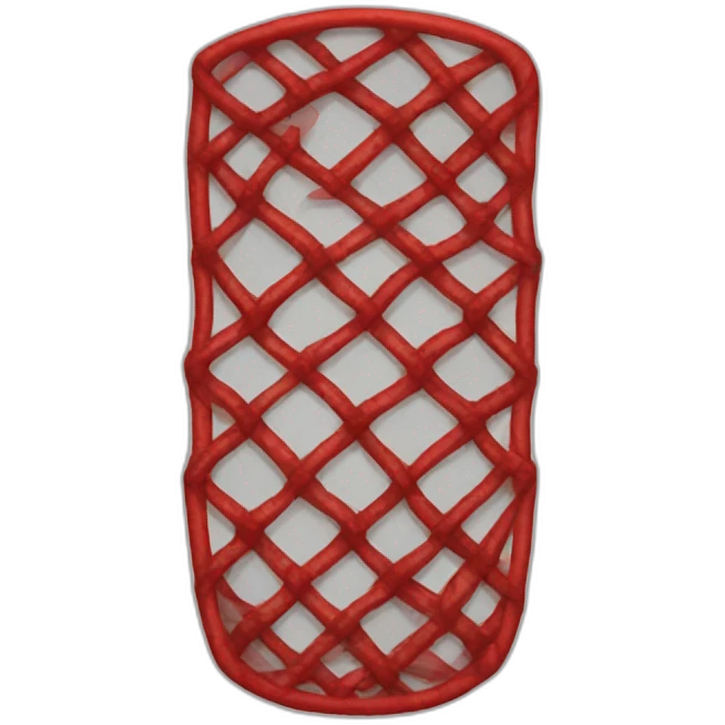 red fishnet emoji