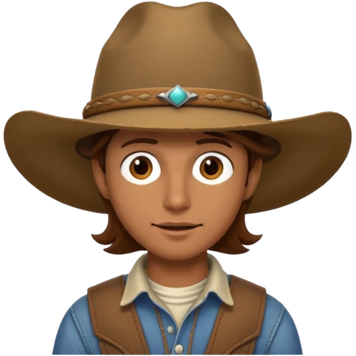 fly hat cowboy  emoji
