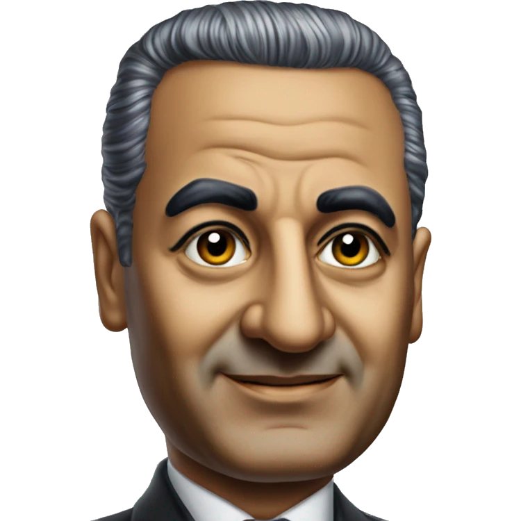 Gamal Abdel Nasser photorealistic emoji