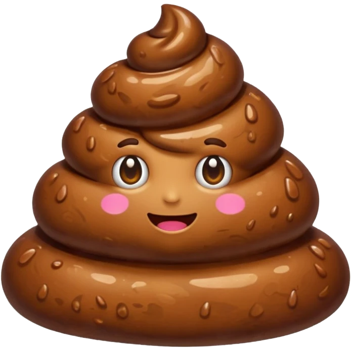A brown wet poop💩 emoji