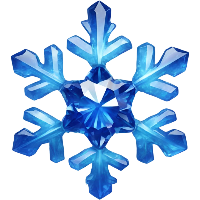 sapphire gemlike snowflake emoji