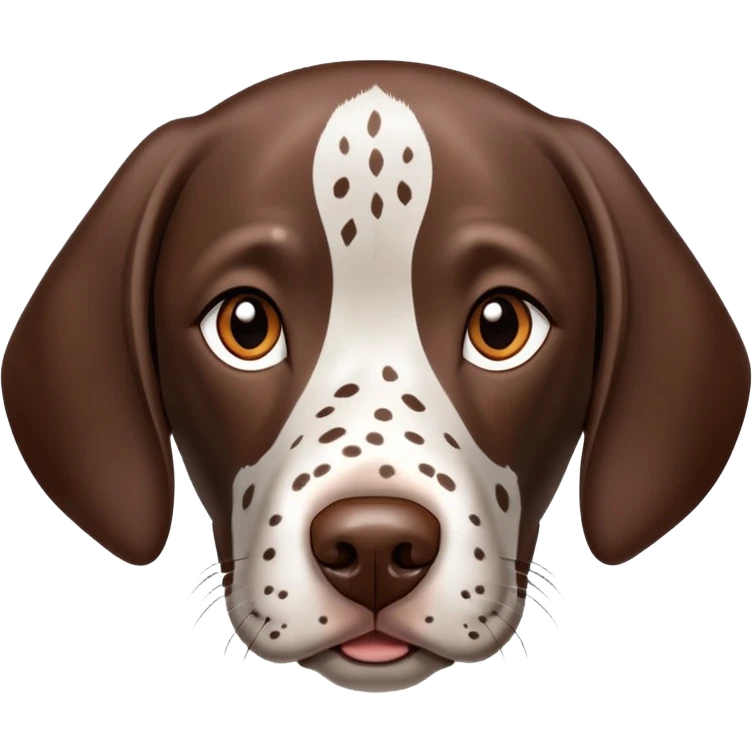 German short haired pointer dog with brown spots emoji