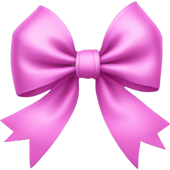 Coquette bow emoji