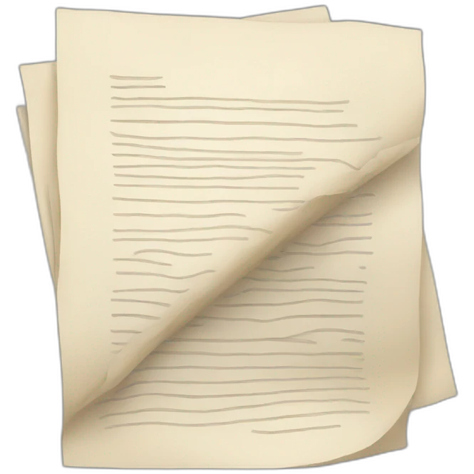 Document with a sign emoji