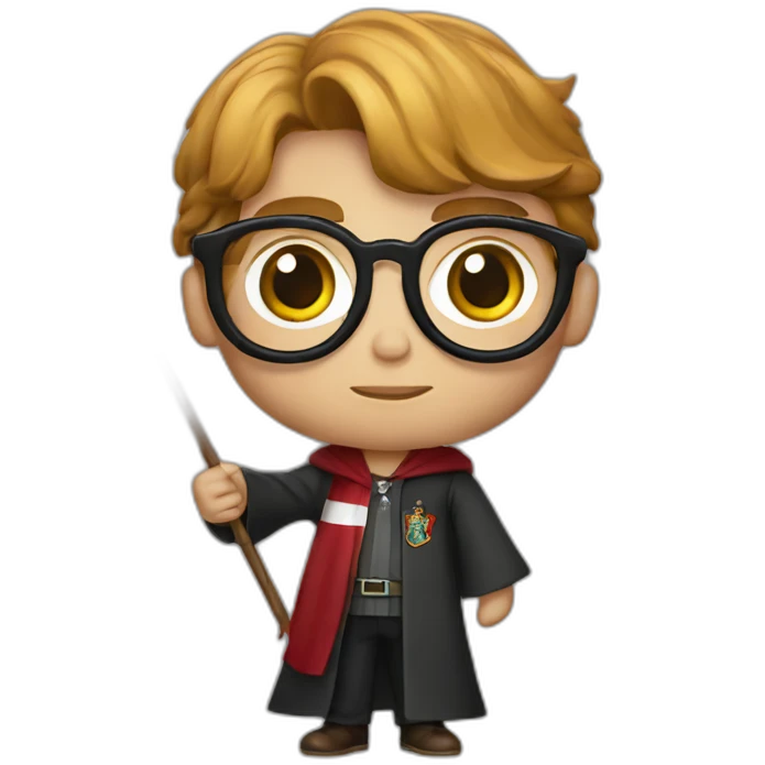 harry potter holding polish flag emoji
