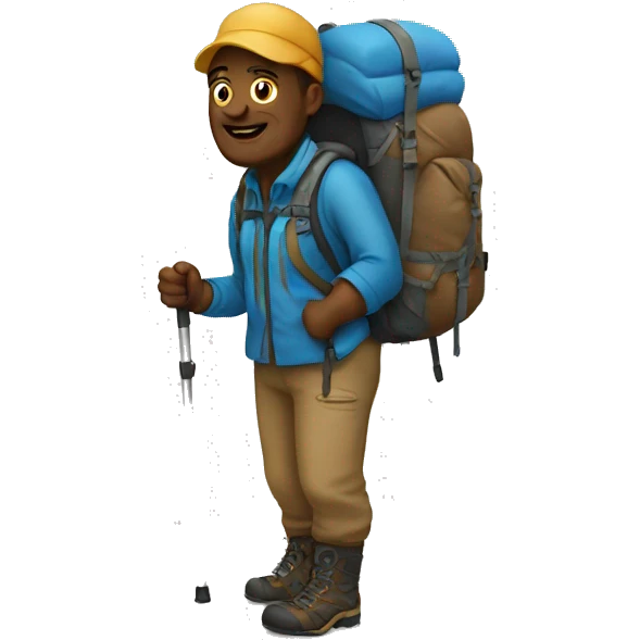 Hiker emoji