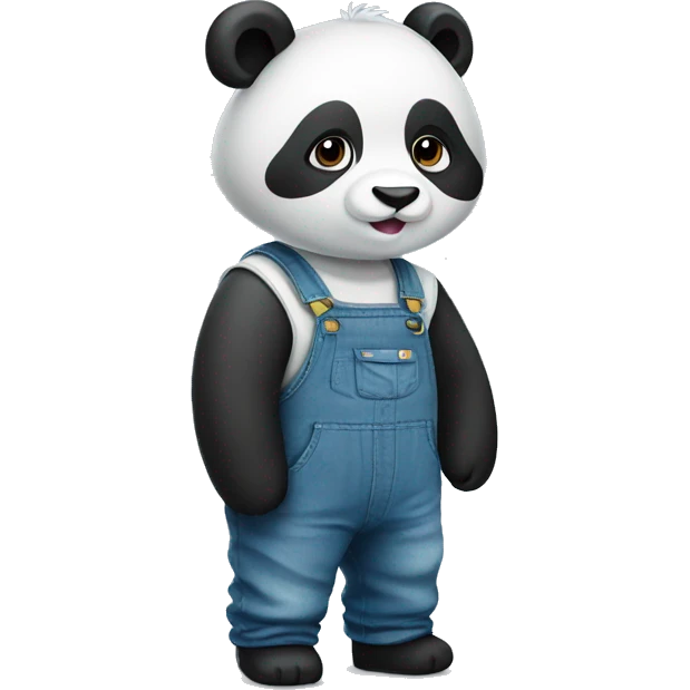 Panda in overalls emoji