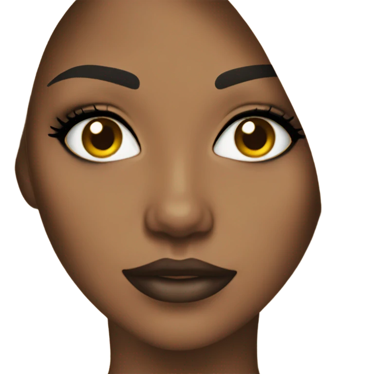 A blond girl with Smokey makeup emoji