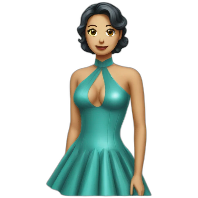 Latex dress emoji