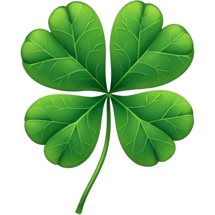 Make a Emoji of five leaf clover only  emoji