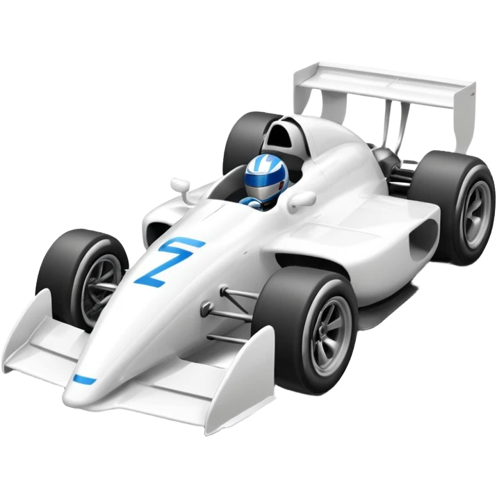 white Formula car emoji