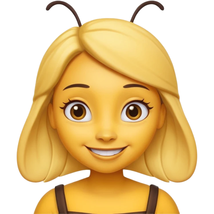 maya de bij met make up emoji