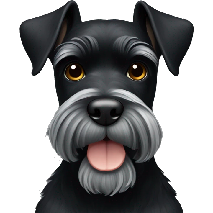 Black schnauzer  emoji