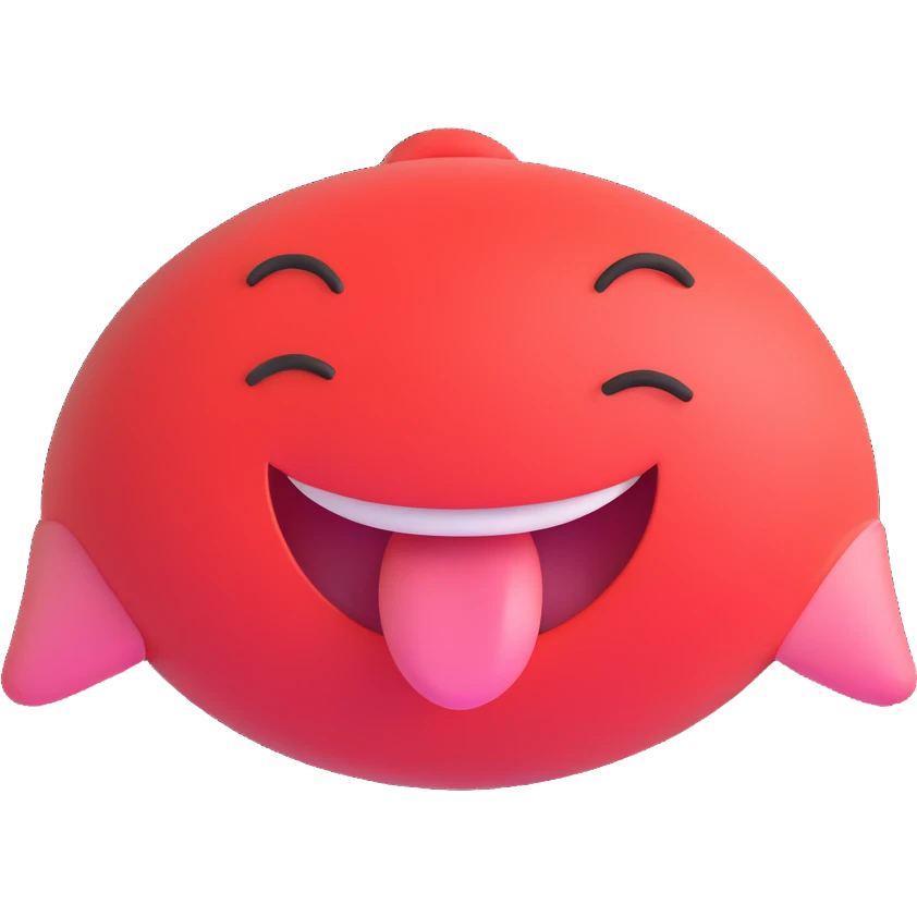 a winking face with tongue out emoji