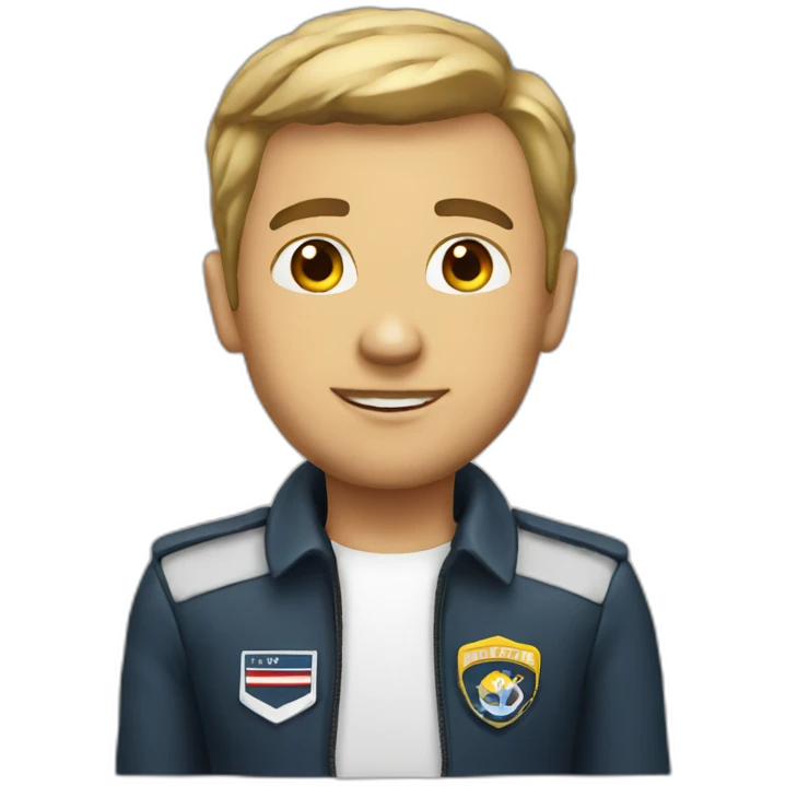 white jet pilot emoji