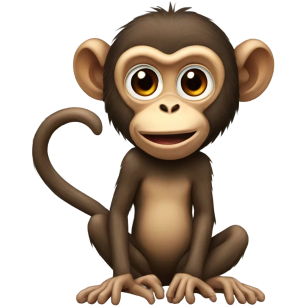 monkey with a roach  emoji