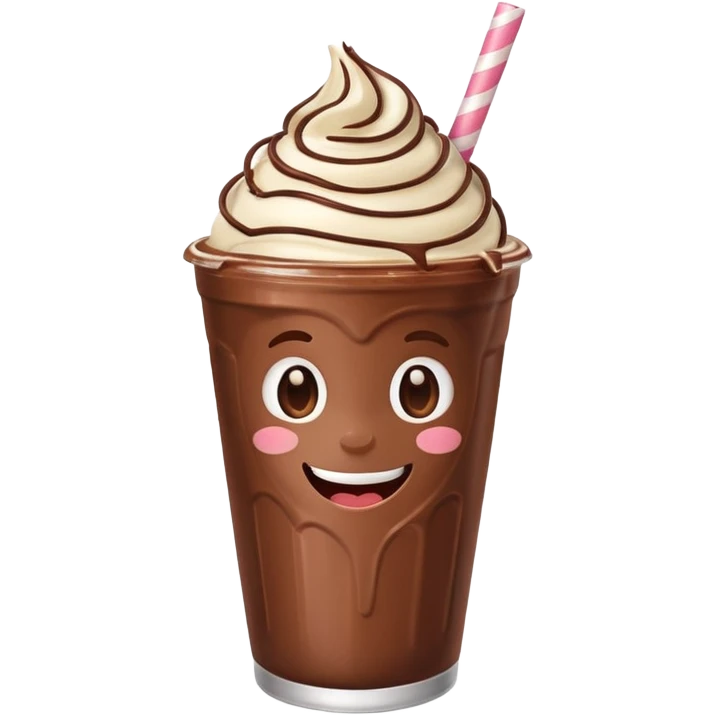 create a winking milkshake emoji  emoji