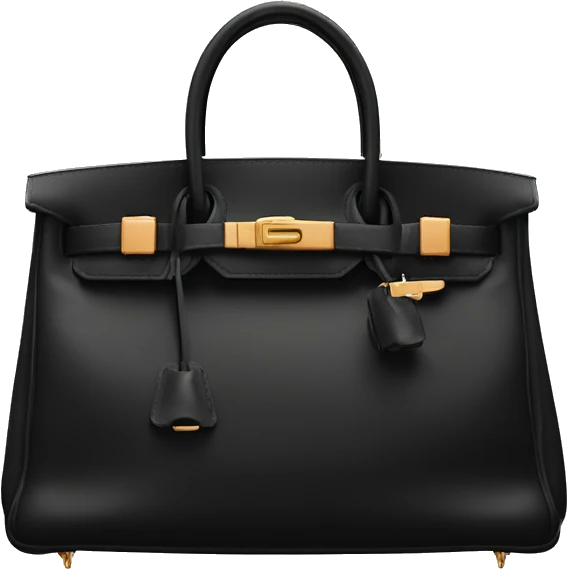 Hermès black bag emoji