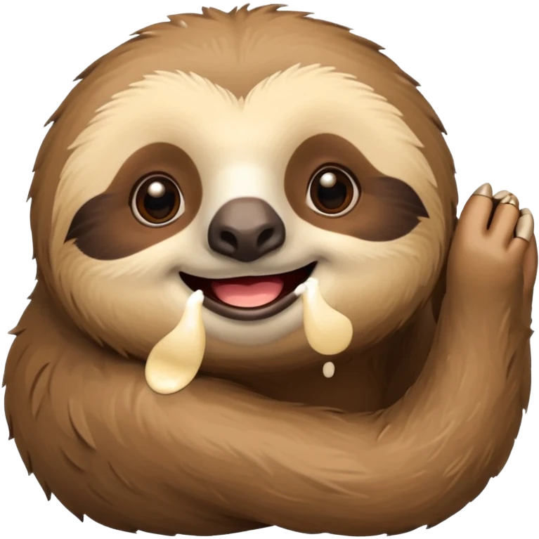 Perezoso que se esté riendo emoji