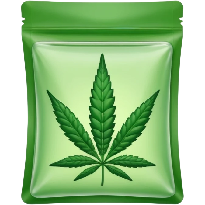 cannabis weed pack zip transparent emoji