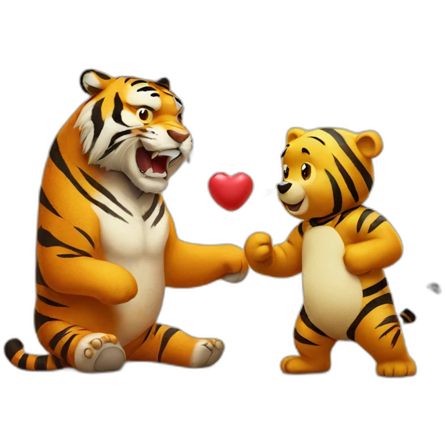 tiger vs pooh emoji