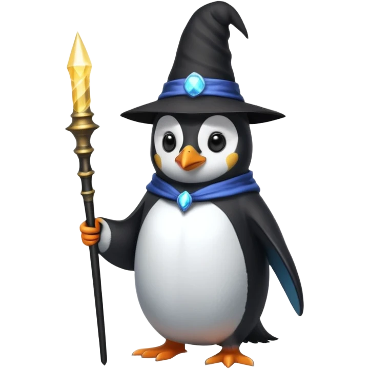 Penguin Wizard emoji