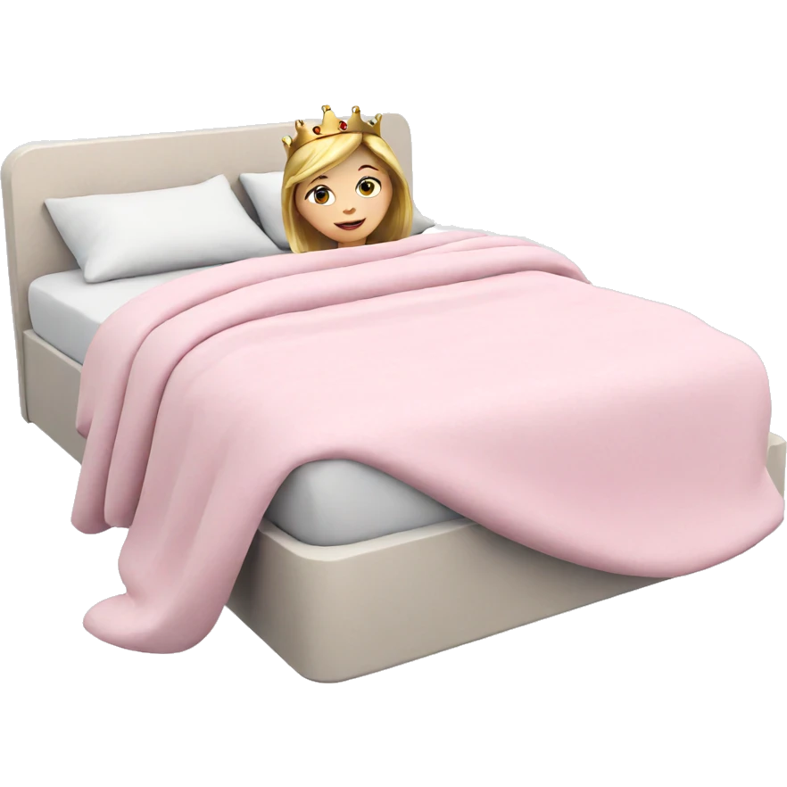 girl with crown smiling emoji