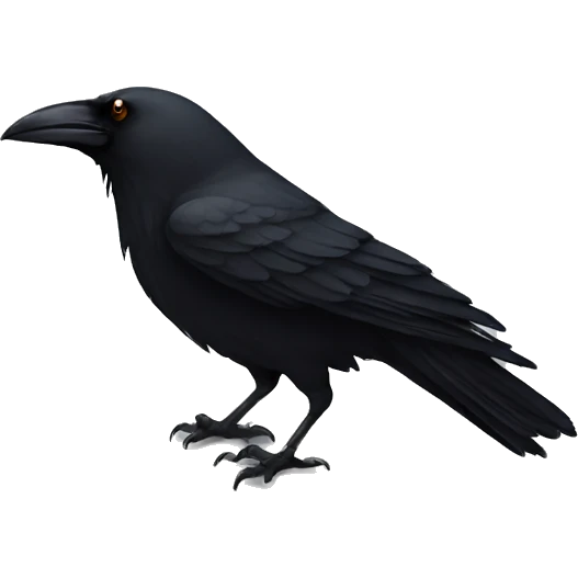 Dark crow emoji