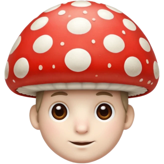 mushroom capped man
 emoji