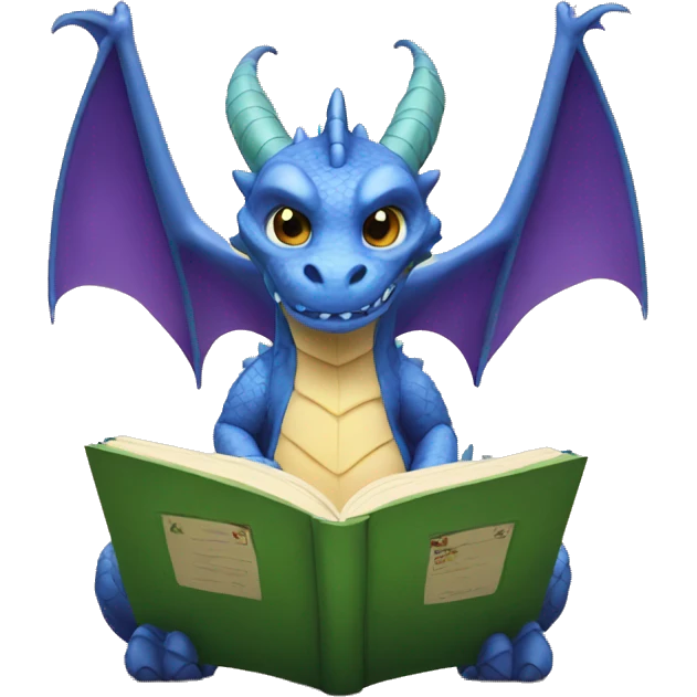 Dragon Reading emoji
