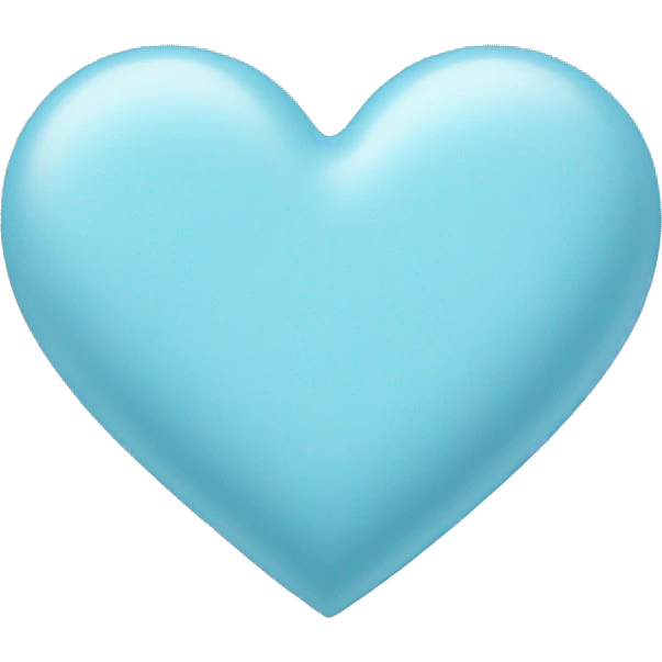 pastel blue heart emoji