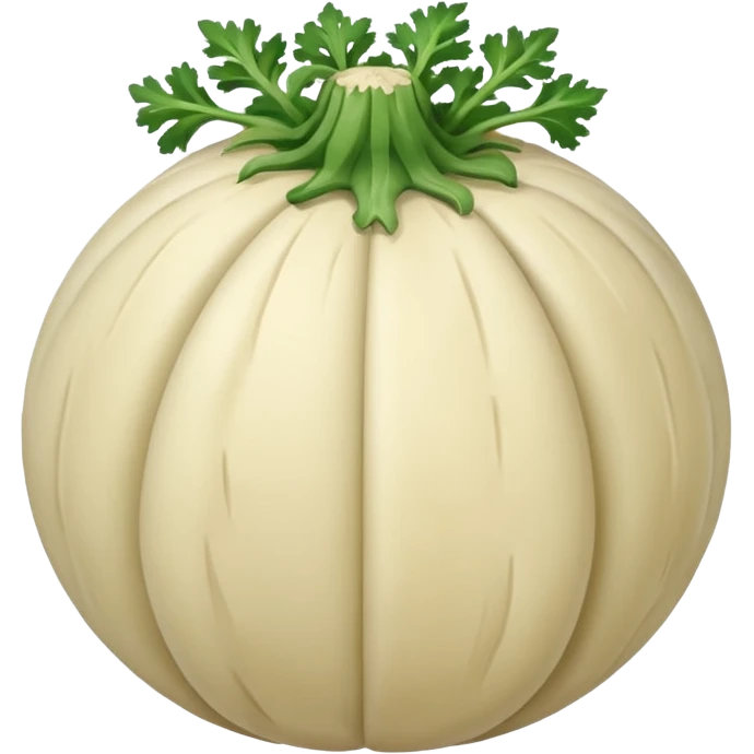 celeriac without green part and without eyes emoji