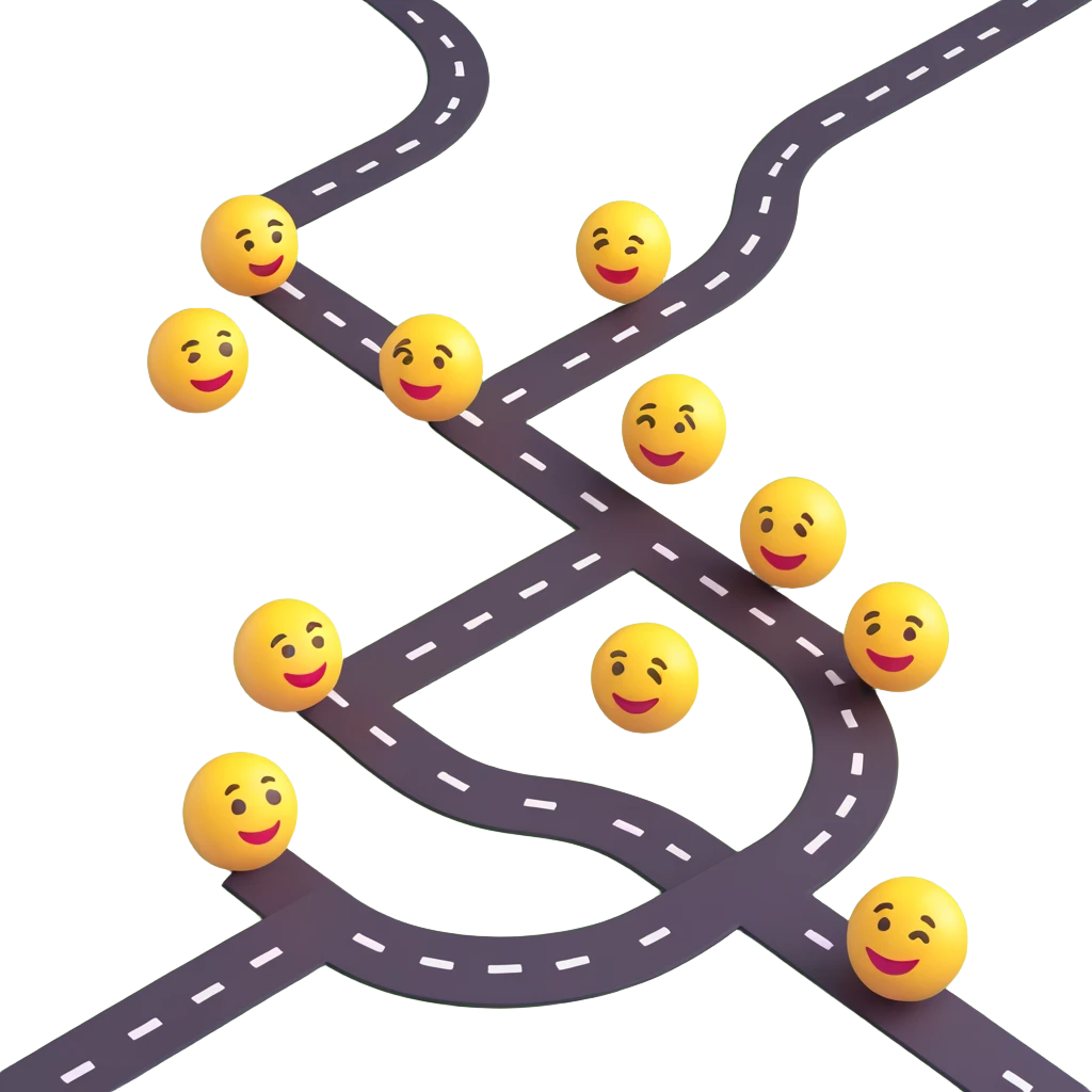 emoji representing an else statement with a diverging path or alternate route emoji