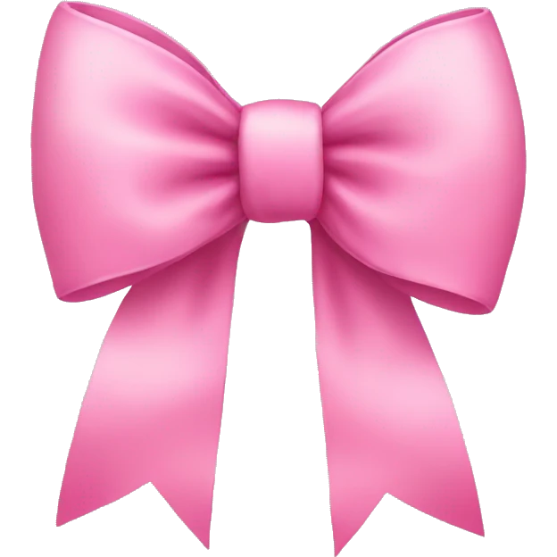 pretty pink bow emoji