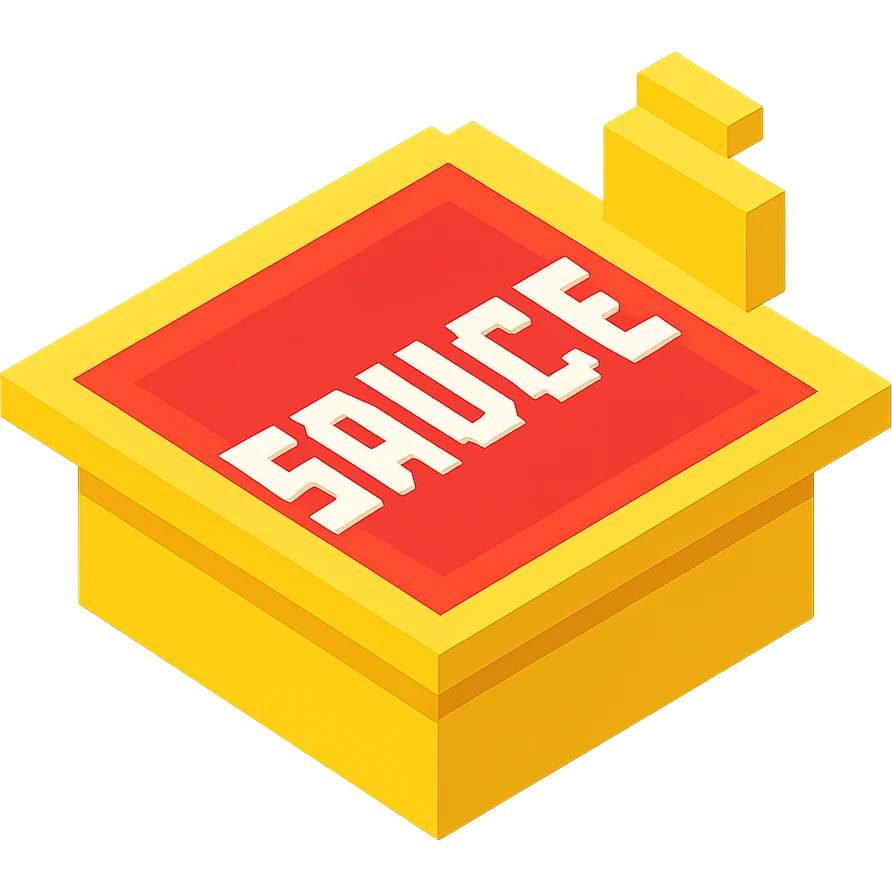 сделай соус из фастфуда, no background emoji