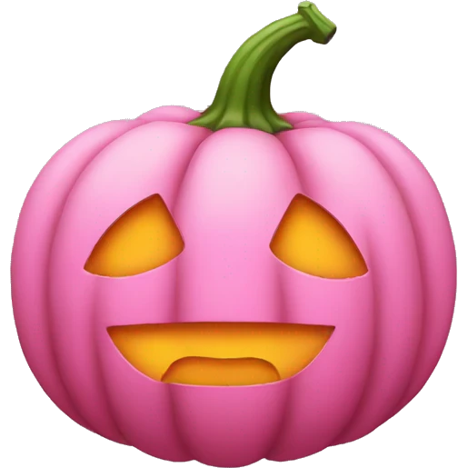 Pink pumpkin  emoji
