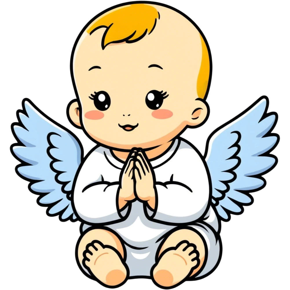 Cute angel baby  emoji