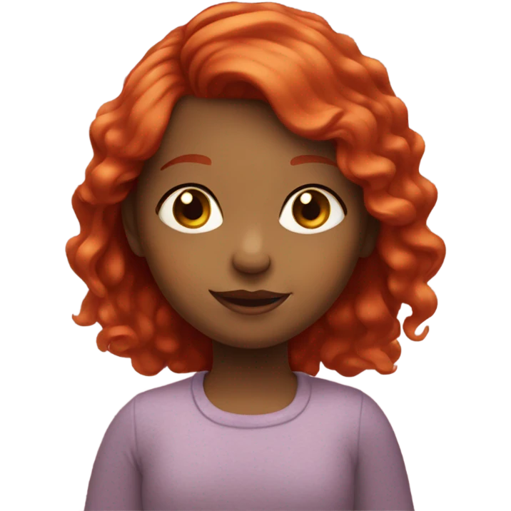 Little girl with red hair emoji