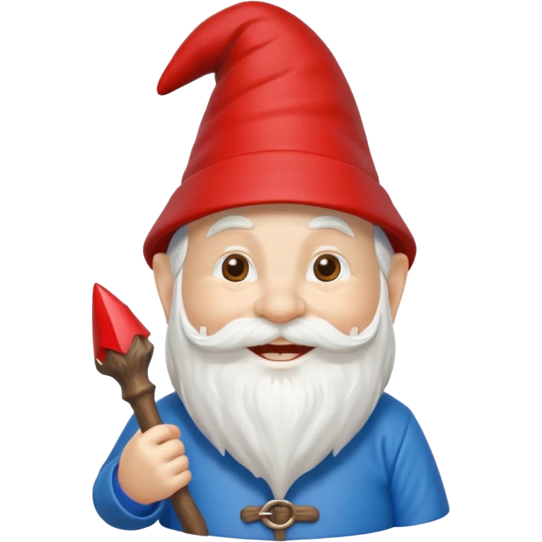 garden ornamental gnome blue emoji