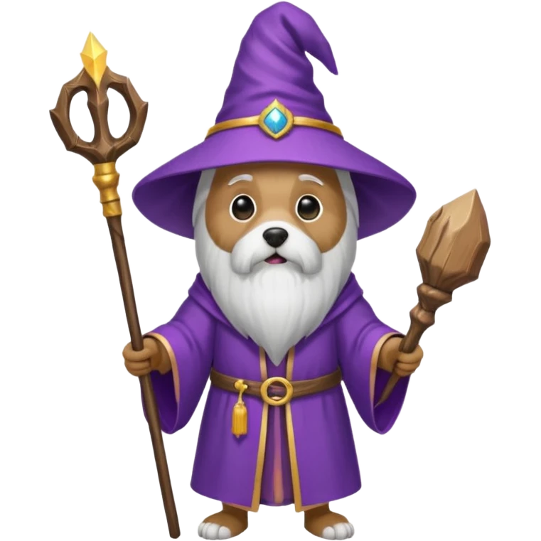 Dog wizard emoji