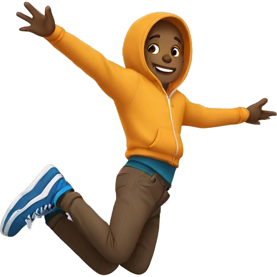Etienne doing a backflip  emoji
