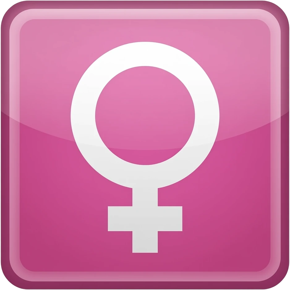 pancarta con el logo feminista. Un cartel con un palo emoji