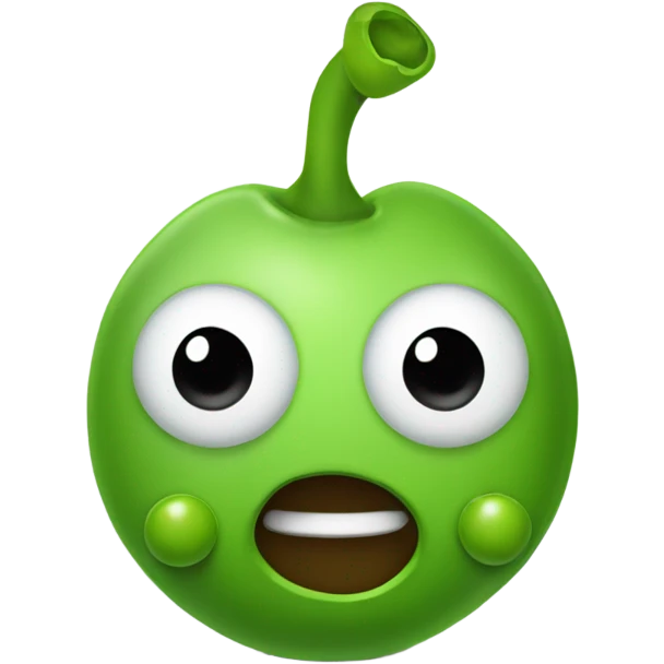Puka teeny with some peas emoji