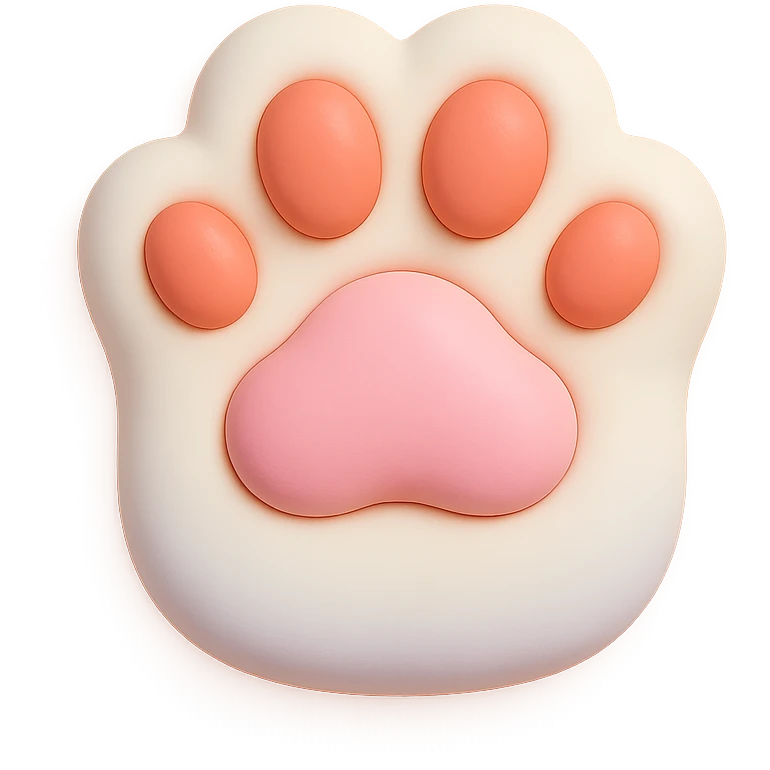 cat paw,remove background emoji