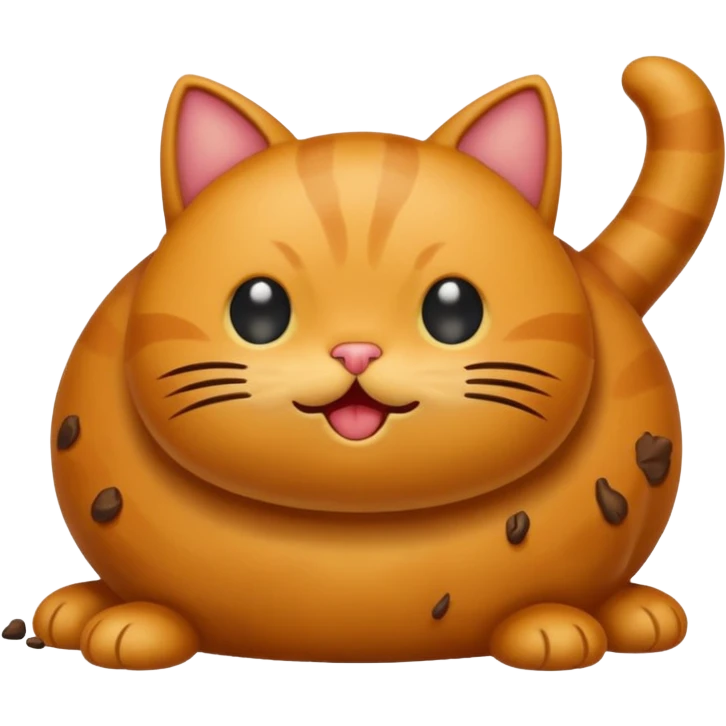 cat pooping icon with poop emoji