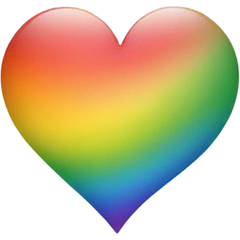 Rainbow heart emoji